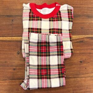 Hanna Andersson classic Plaid Kids Pajama Set size 14